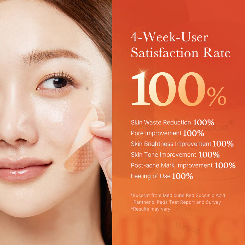 Red Succinic Acid Panthenol Pads