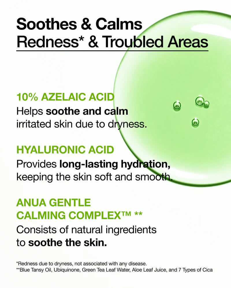 Azelaic Acid 10% Hyaluron Redness Soothing Serum